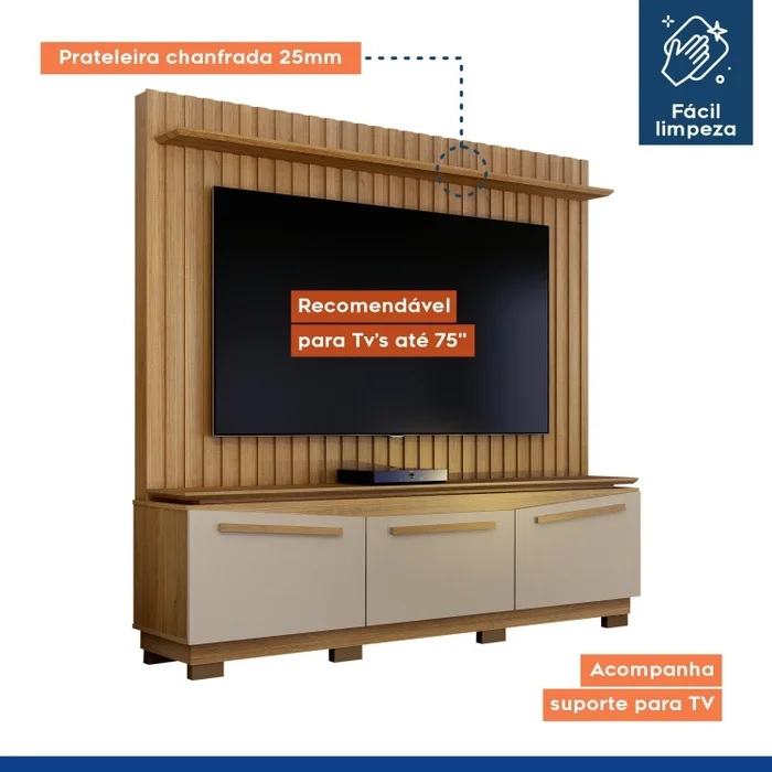 Home Theater Estante até 75″ Montreal