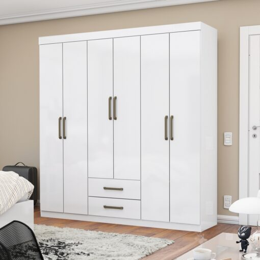 Guarda-Roupa 6 Portas Áries 153 cm