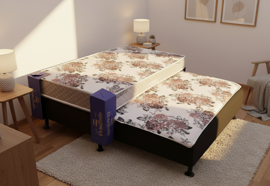 Bi-Cama Lisboa D23 (Cama de Solteiro com Auxiliar)