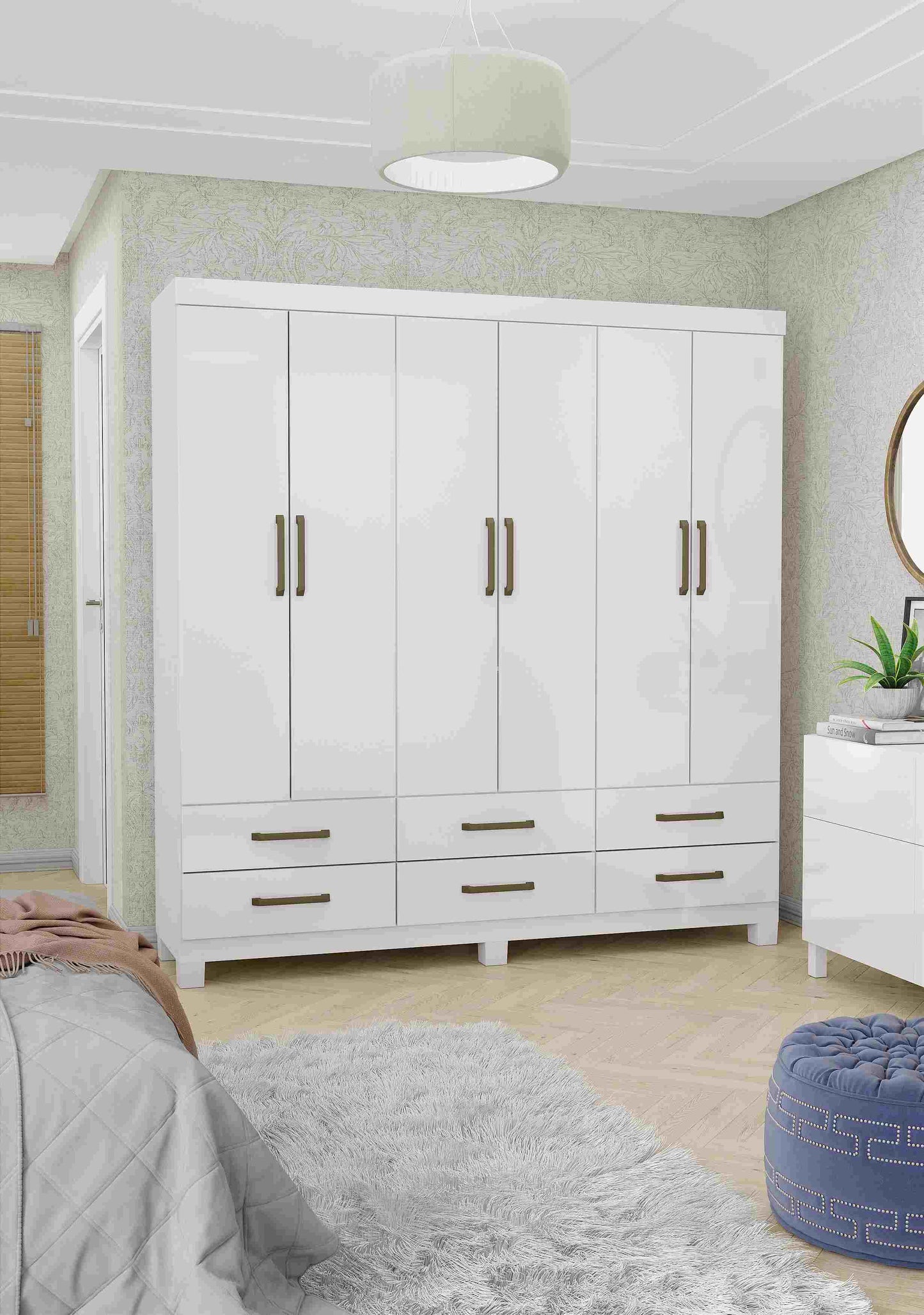 Guarda-Roupa 6 Portas Dallas