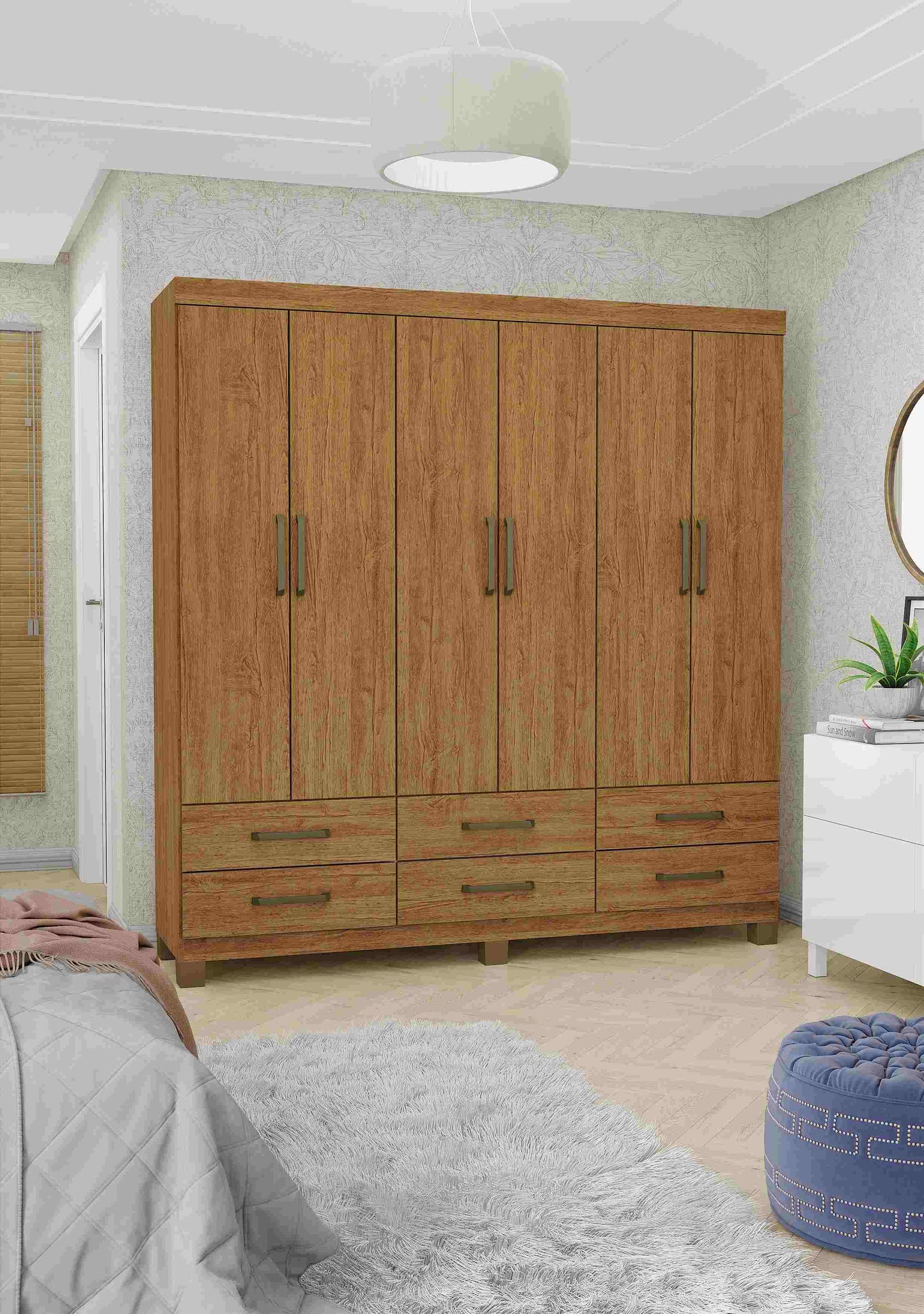 Guarda-Roupa 6 Portas Dallas