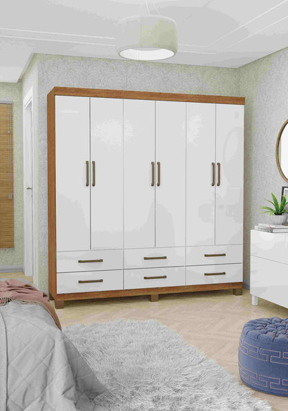 Guarda-Roupa 6 Portas Dallas