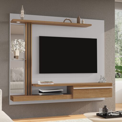 Painel Denver Off White/Cinamomo