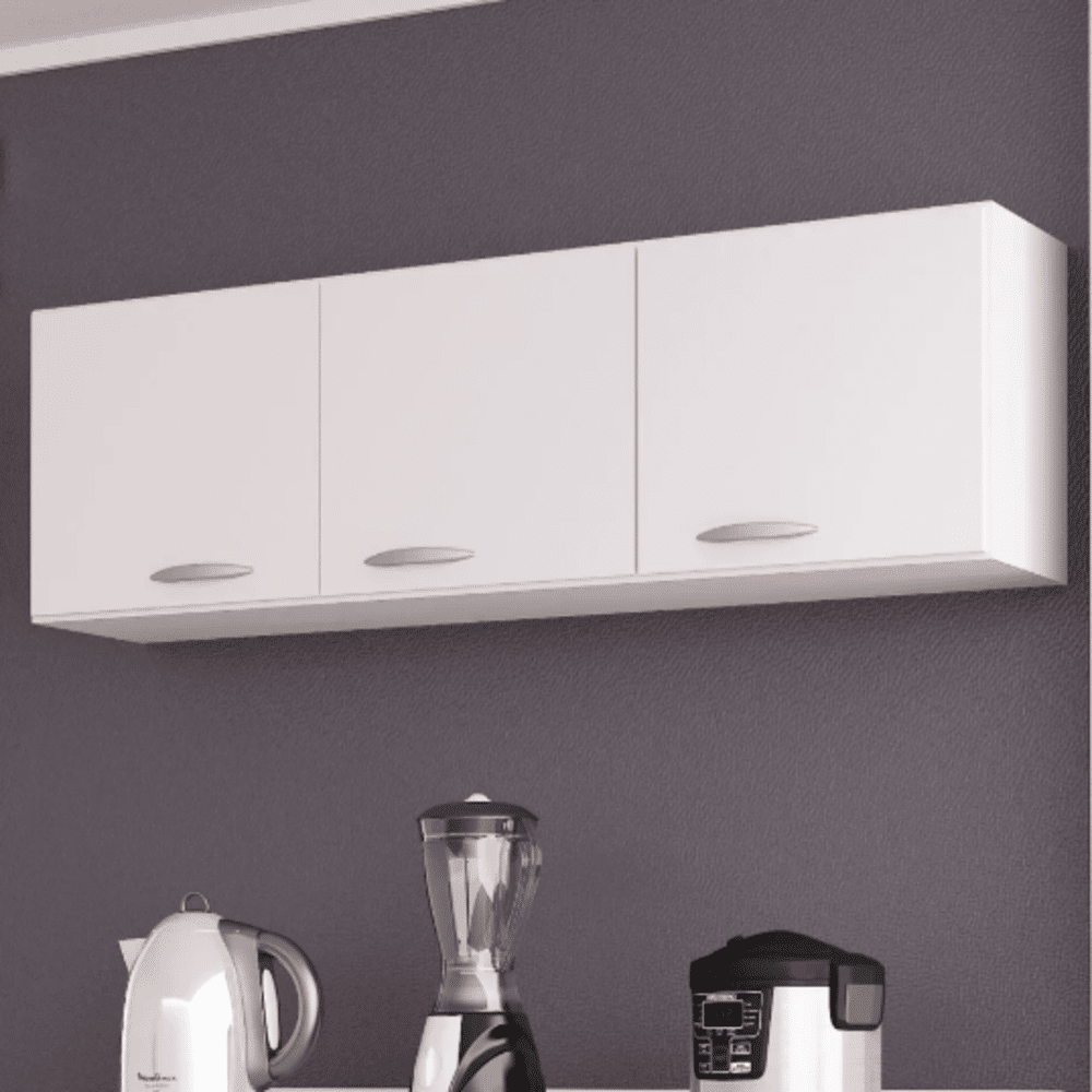 Kit Cozinha Aéreo + Balcão Branco