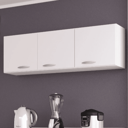 Kit Cozinha Aéreo + Balcão Branco