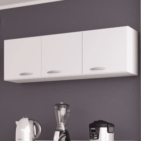 Kit Cozinha Aéreo + Balcão Branco