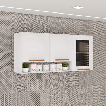Aéreo de Cozinha New Valencia Vidro Fumê