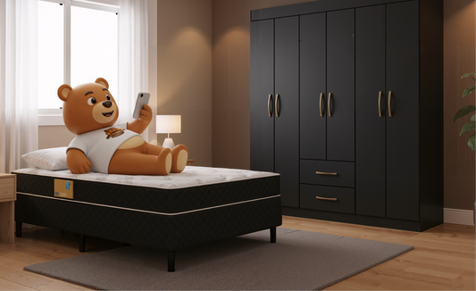 Kit Roupeiro Jamaica + Cama de Casal D20