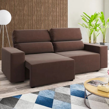 Sofá Retrátil e Reclinável Caique 2m