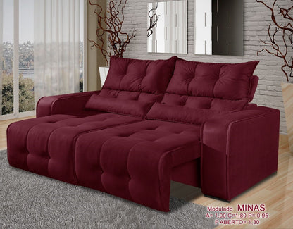 Sofá Retrátil e Reclinável Minas 1,80m