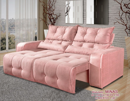 Sofá Retrátil e Reclinável Minas 1,80m