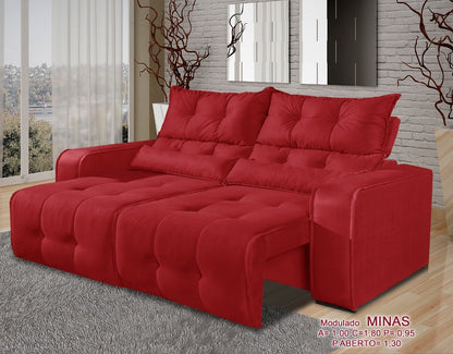 Sofá Retrátil e Reclinável Minas 1,80m