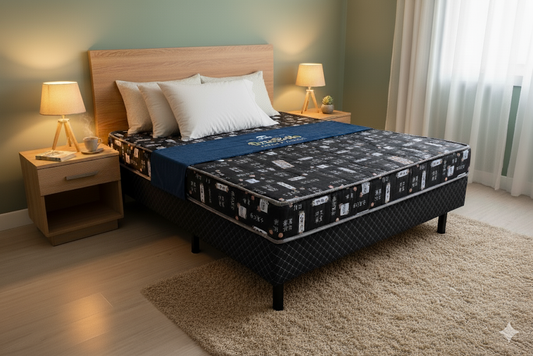 Cama Black/Branca D23