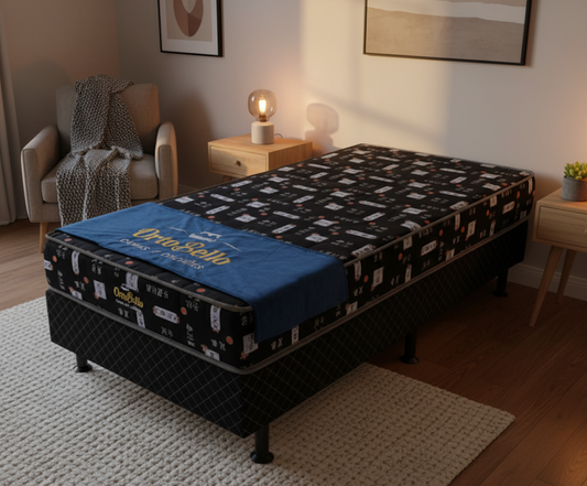 Cama de Solteiro Black D23