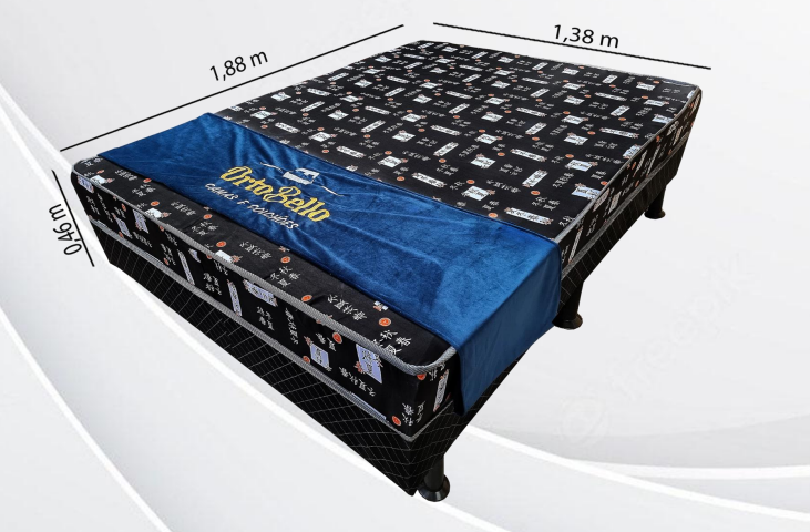 Cama Black/Branca D23