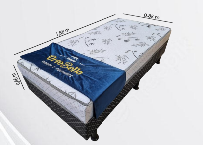 Cama Black/Branca D23