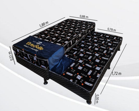 Cama Black/Branca D23