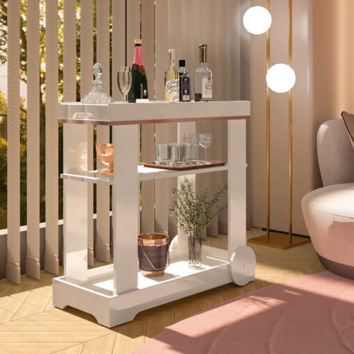 Carrinho Adega Bar Rosé