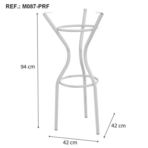 Mesa Bistrô Dublin com 3 Banquetas