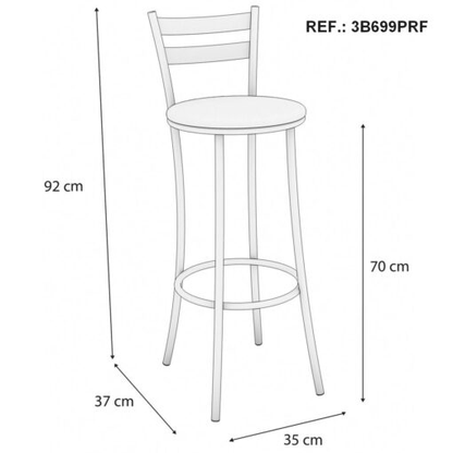 Mesa Bistrô Dublin com 3 Banquetas