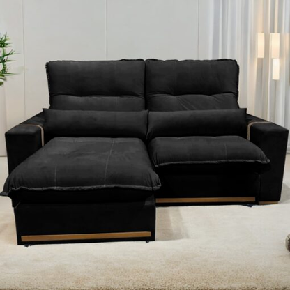 Sofá Retrátil e Reclinável Hórus 2,00 m Veludo