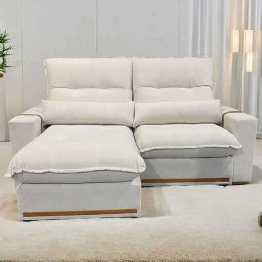 Sofá Retrátil e Reclinável Hórus 2,00 m Veludo