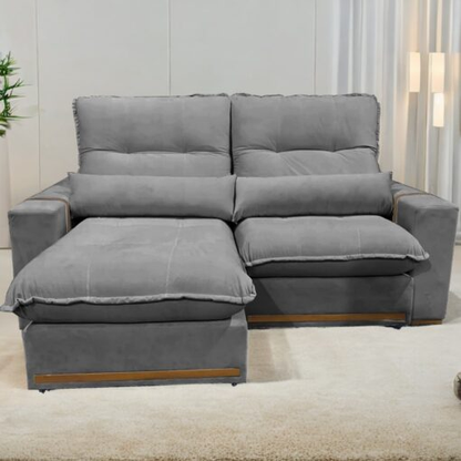 Sofá Retrátil e Reclinável Hórus 2,00 m Veludo