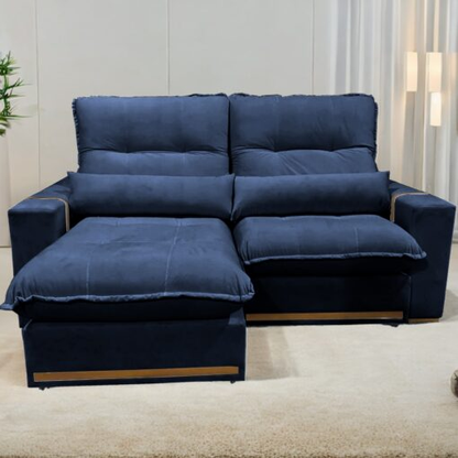 Sofá Retrátil e Reclinável Hórus 2,00 m Veludo