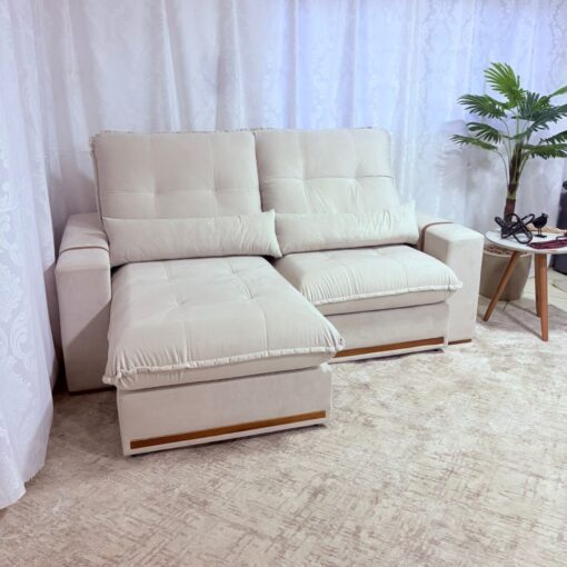 Sofá Retrátil e Reclinável Hórus 2,00 m Veludo