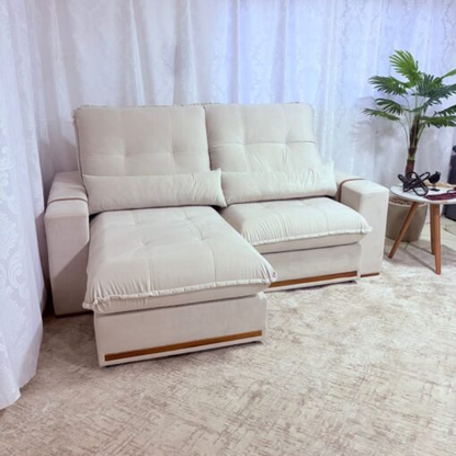 Sofá Retrátil e Reclinável Hórus 2,00 m Veludo