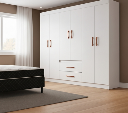 Kit Roupeiro Jamaica + Cama de Casal D20