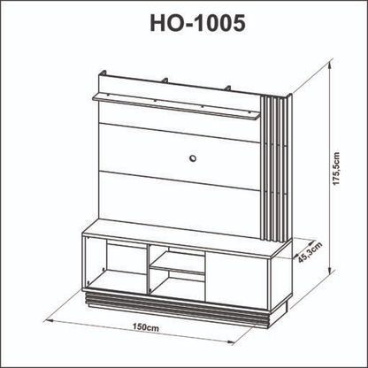 Home Estante HO 1005 Naturale/Off White