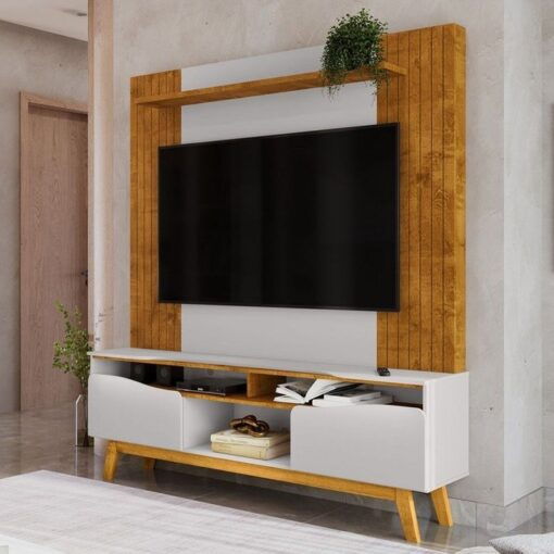 Home Estante até 75″ Atalaia Naturale/Off White