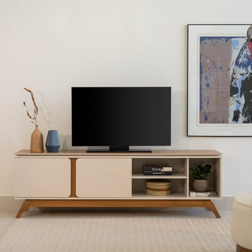 Rack até 70″ Istambul Nature/Off White