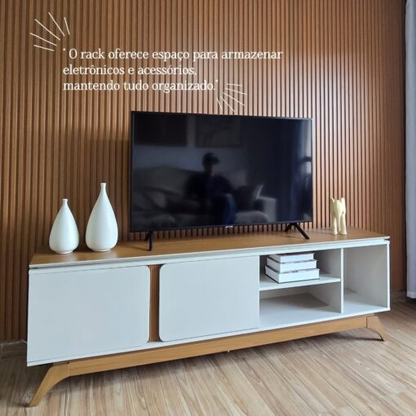 Rack até 70″ Istambul Nature/Off White