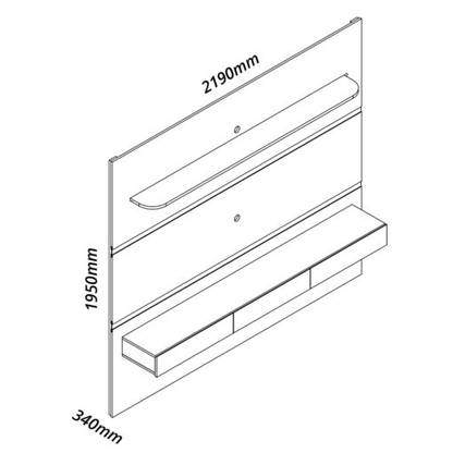 Painel Home Royal 220 Off White