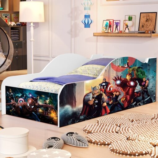 Cama Juvenil Carro Vingadores