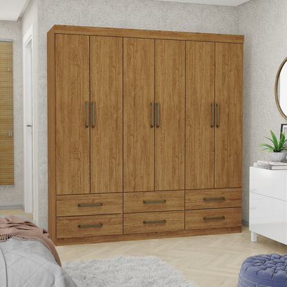 Guarda-Roupa 6 Portas Dallas 153 cm