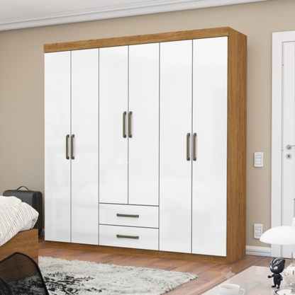 Guarda-Roupa 6 Portas Áries 153 cm
