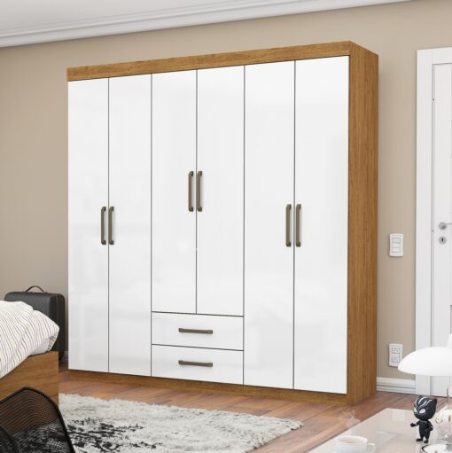 Guarda-Roupa 6 Portas Áries 153 cm