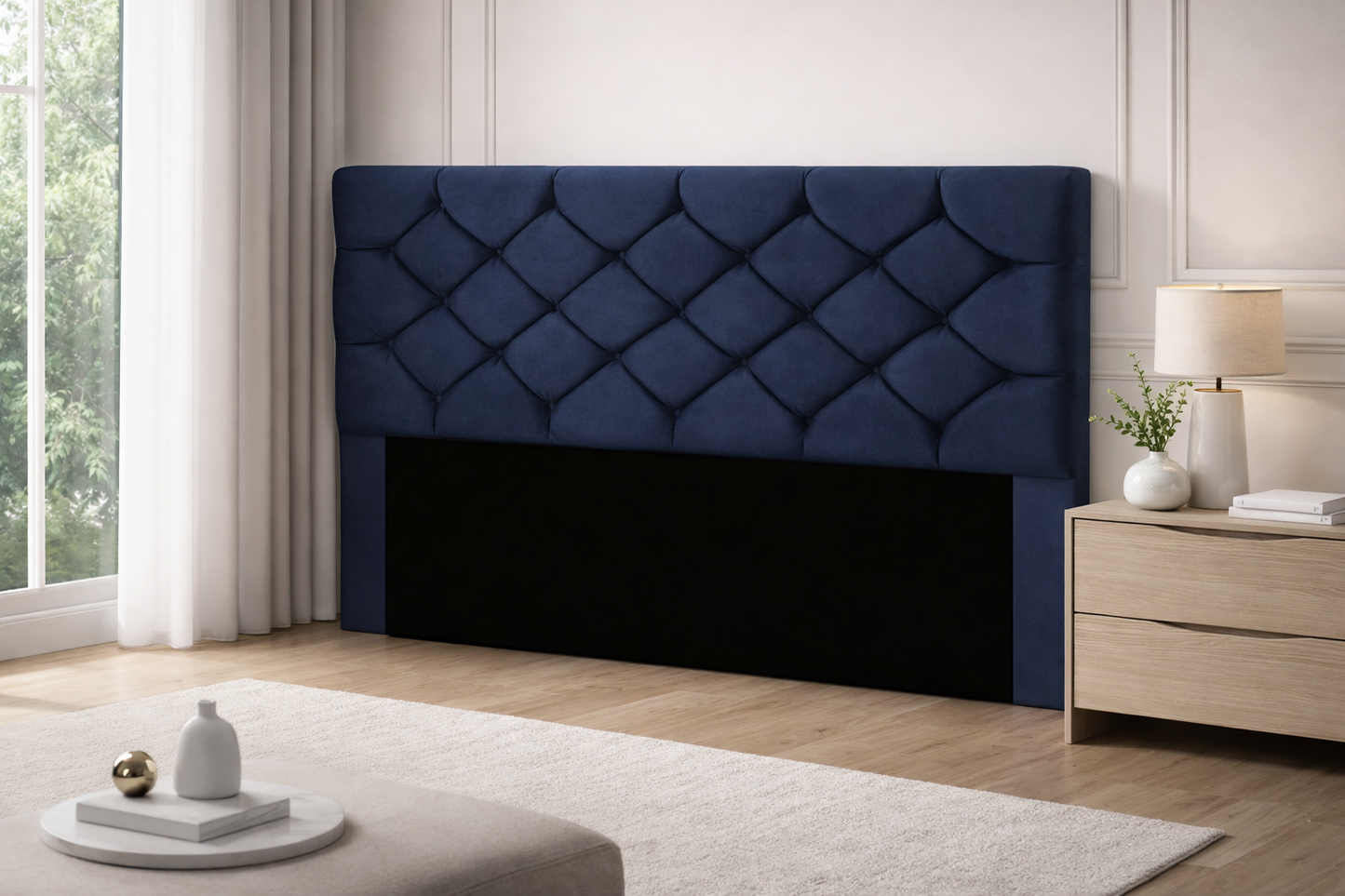 Cabeceira Casal Bony 140 Veludo Suede