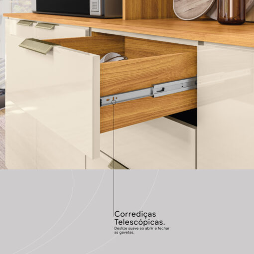 Cozinha Pitaya 1,78 m Cinamon Touch/Off White
