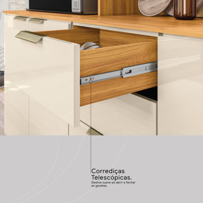 Cozinha Pitaya 1,78 m Cinamon Touch/Off White
