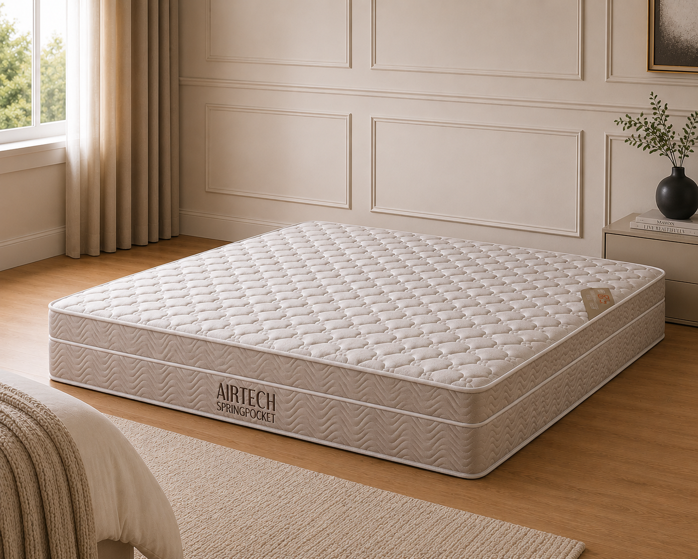 Colchao King AirTech Spring Pocket 193x203x25 Ortobom