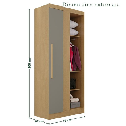 GUARDA ROUPA MODULADO FORTALEZA 75CM