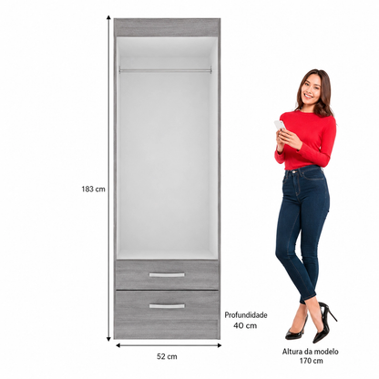 Guarda Roupa Atalaia 52cm 2P2G