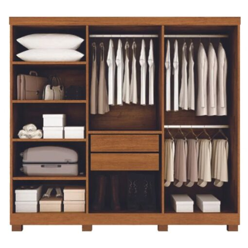 Guarda-Roupa 6 Portas Cabo Frio 1,80 m Nature/Off White