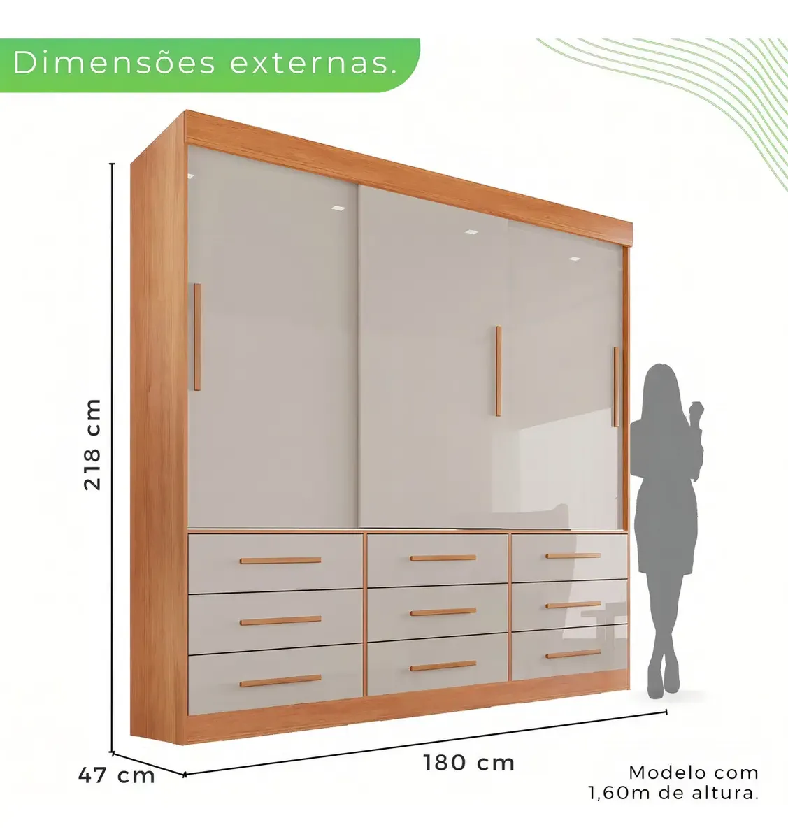 GUARDA ROUPA NEW STAR 1.80m