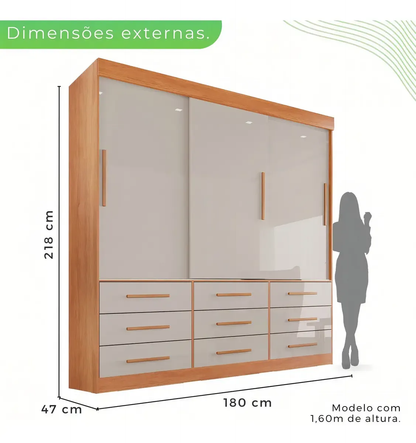 GUARDA ROUPA NEW STAR 1.80m
