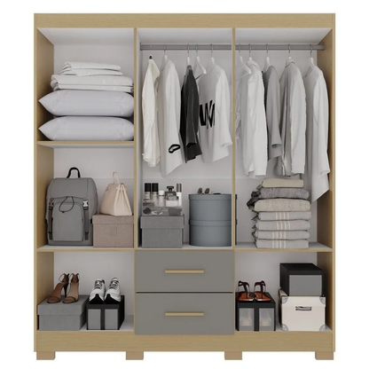 GUARDA ROUPA ESTRELA PREMIUM 1.50M com espelho